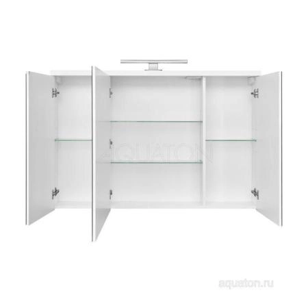 Зеркальный шкаф Aquaton Брук 120 белый 1A200802BC010