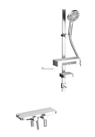 Смеситель Gappo G3296-20 белый для ванны