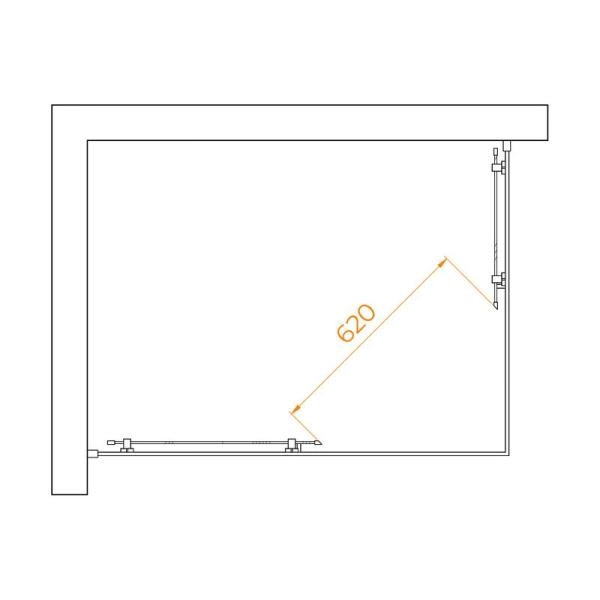 Душевой уголок RGW PA-040B Passage 120x90 Черный матовый матовое