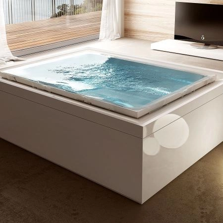 Treesse Fusion 230 Ванна  230x180xh67см, с гидромассажем, с фронт.панелью, хромотерапия по периметру LED, стабилизатор температуры воды, цвет: белый