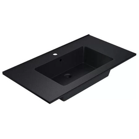 Раковина кварцевая Uperwood Parma Quartz, 85 см, черная матовая, космос