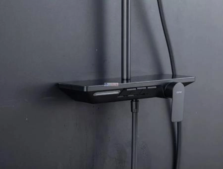 Душевая система Gappo G2496-16 черный матовый с изливом