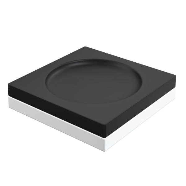 Мыльница Boheme квадратная Qubic Black 10960-B