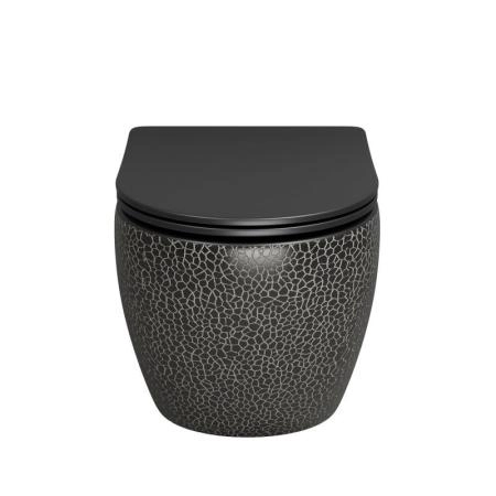 Унитаз Grossman GR-4411BBLS Color (550*365*395) ЧЕРНЫЙ подвесной Безободковый