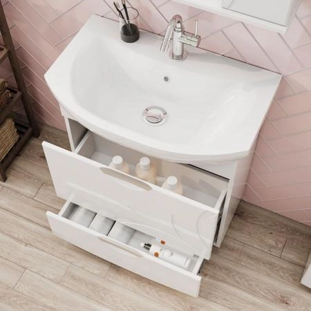 Тумба для ванной Volna Adel 60.2Y напольная (Балтика) раковина отдельно