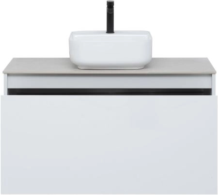 Тумба под раковину Aquanet Nova Lite 100 белый (1 ящик)