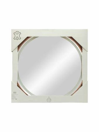 Зеркало Континент Millenium Brown Led D 500 на ремне из натуральной кожи коричневого цвета ЗЛП95