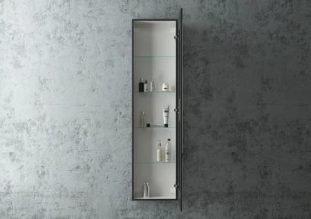 Зеркало-шкаф Континент Mirror Box black Led 400х1600