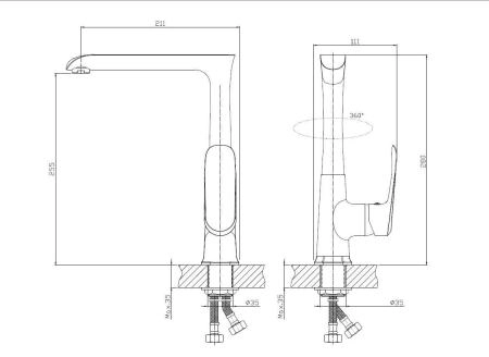 Смеситель Koller Pool AQUA для кухни