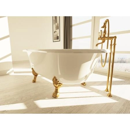 Ванна AquaStone Оливия ножки белые 180х90 иск. камень
