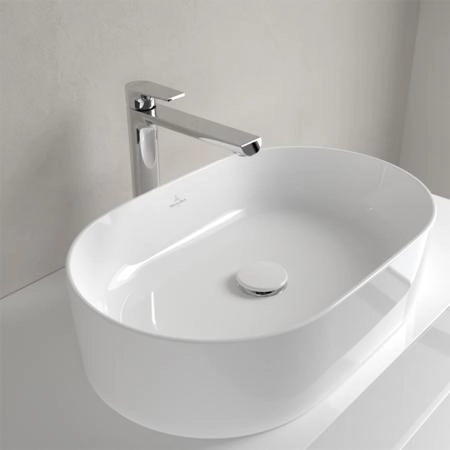 Villeroy&Boch Collaro Раковина накладная, 56x36х14.5см., без отв., цвет: альпийский белый