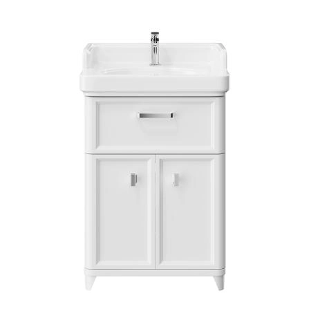 Тумба Kerama Marazzi POMPEI ПОМПЕИ PO.N.60.1\WHT напольная с ящиком и дверцами 60, белая глянцевая