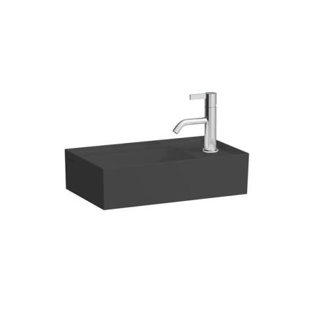 Laufen Kartell Раковина 46х28х12 см, 1 отв., без перелива, цвет: черный глянцевый