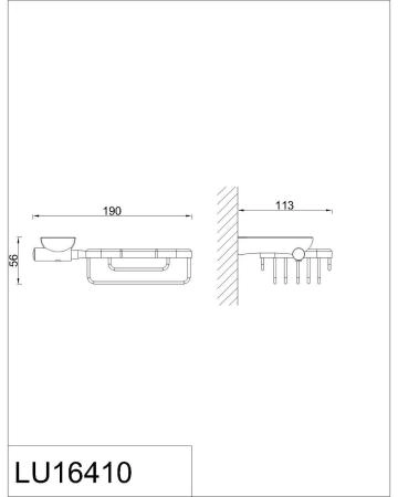 Мыльница решетка RUSH Luson (LU16410)