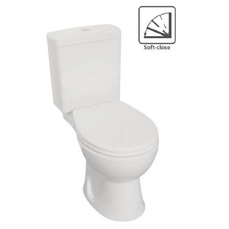 Унитаз Norm Nord 9845B099-7201 сиденье термопласт/микролифт, 3/6 л,универсальный выпуск