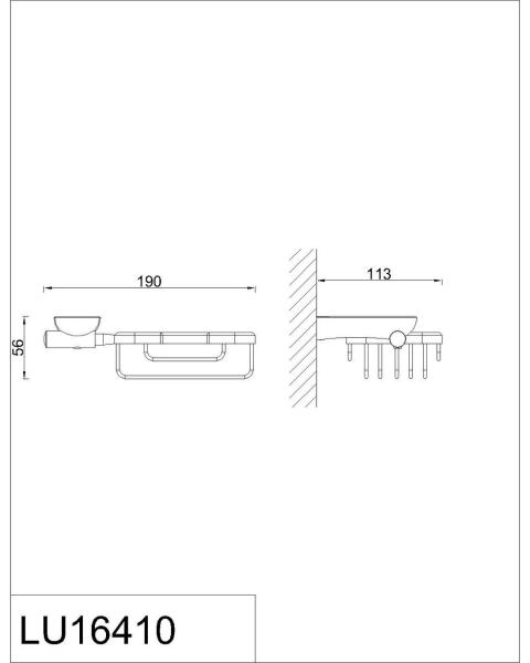 Мыльница решетка RUSH Luson (LU16410)