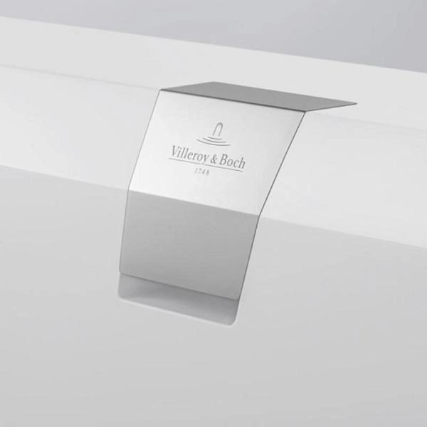 Villeroy&Boch Squaro Edge 12 Ванна 1900*900*450  ножки, слив-перелив цвет  хром и белый, ванна цвет: белый