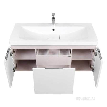Тумба под раковину Aquaton Шерилл 1A206301SH010 105 с ящиком,белого цвета