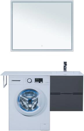 Тумба под раковину Aquanet Алвита 48 серый антрацит