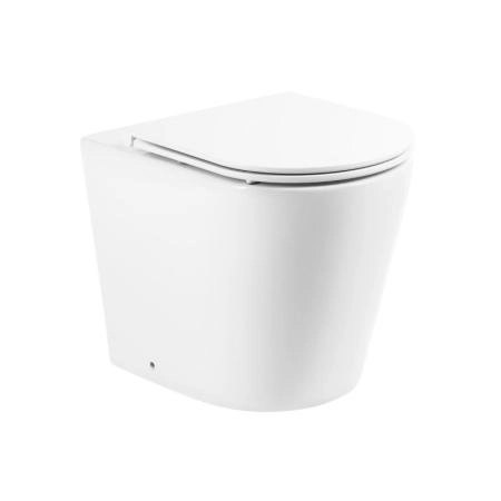 Унитаз безободковый Belbagno FLAY-R BB1003CBR приставной