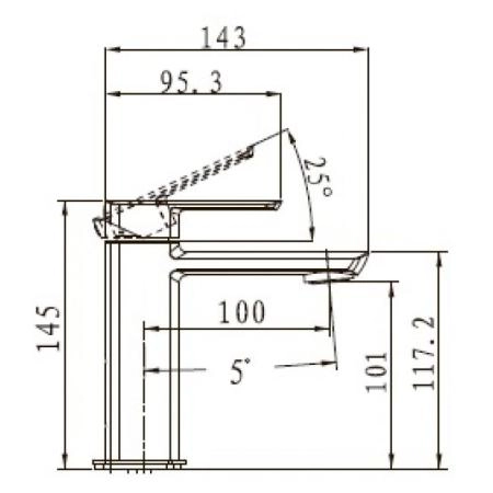 Смеситель для раковины KAISER Saga (53011) хром