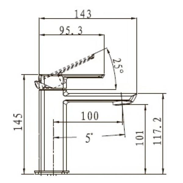 Смеситель для раковины KAISER Saga (53011) хром