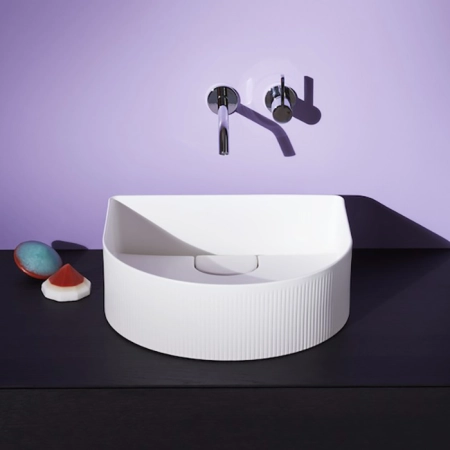 Laufen Sonar Раковина 41x36.5х13см., накладная, без отв., без перелива, с текстурой, цвет: белый глянцевый