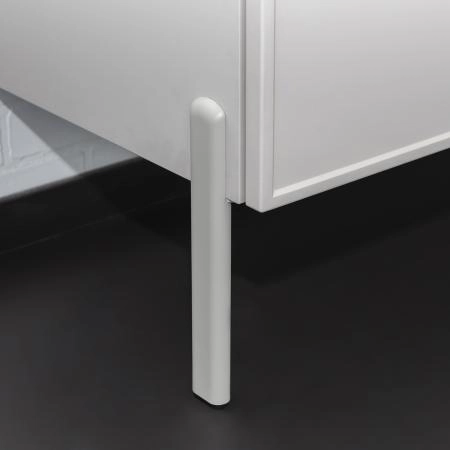 Комплект нерегулируемых мебельных ножек Comforty 00-00022122 2 штуки h=200мм цвет серый шёлк
