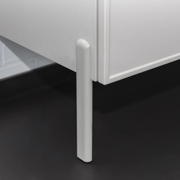 Комплект нерегулируемых мебельных ножек Comforty 00-00022122 2 штуки h=200мм цвет серый шёлк