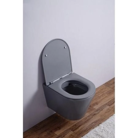 Унитаз Esbano AZALEA (Matt Grey) подвесной безободковый микролифт