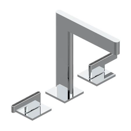 THG ICON-X CARBONE GOLD A MANETTES Смеситель для раковины, 3 отв., с донным клапаном, цвет: хром