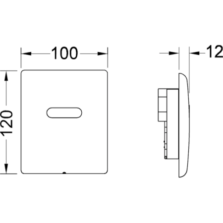 TECEplanus Urinal, 6 V батарея, белая глянцевая