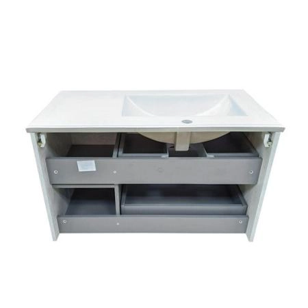 Тумба с раковиной Comforty Бремен-90 дуб белый