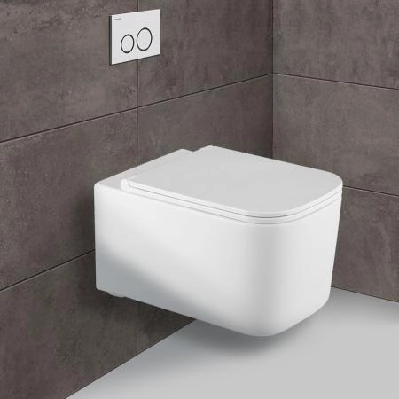 Унитаз подвесной Vincea Ultra VT1-32 безободковый, цвет белый, ультратонкое soft-close сиденье