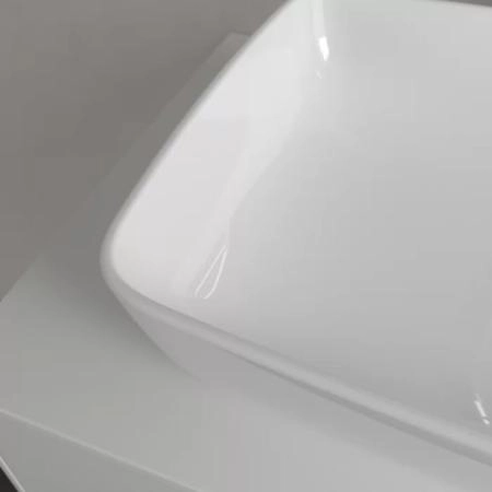Villeroy&Boch Artis Раковина 58х38.5х12.5см., накладная, без отв., без перелива, TitanCeram, цвет: альпийский белый