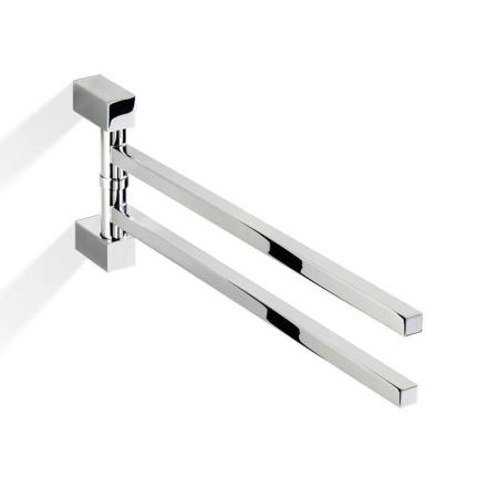 Decor Walther Corner HTH2 Полотенцедержатель поворотный 39.8см, двойной, подвесной, цвет: хром