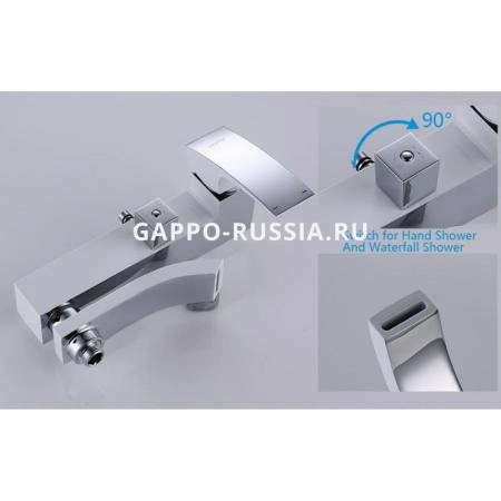 Душевая система Gappo G2407-8 белый хром