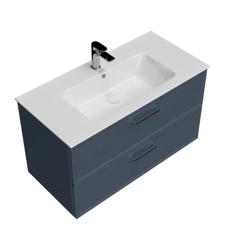 Тумба Kerama Marazzi PIANO CLASSIC ПИАНО КЛАССИК PIA.CL.95\BLU.M подвесная 95 см, 2 ящика, ясень синий матовый