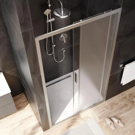 Дверь душевая в нишу AM.PM Gem W90G-110-1-195MM прозрачное, матовое; профиль хром матовый