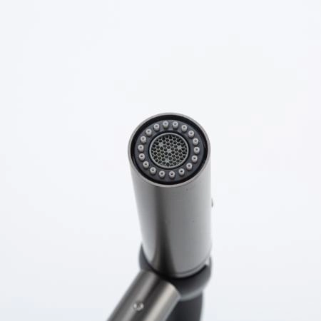 Смеситель GAPPO G4399-89 для кухни с гибким изливом и подключением фильтра, оружейная сталь