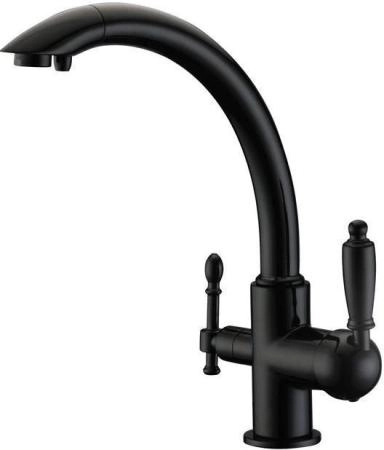 Смеситель для кухни ZORG Sanitary (ZR 314 YF-33 ЧЕРНЫЙ МЕТАЛЛ) черный