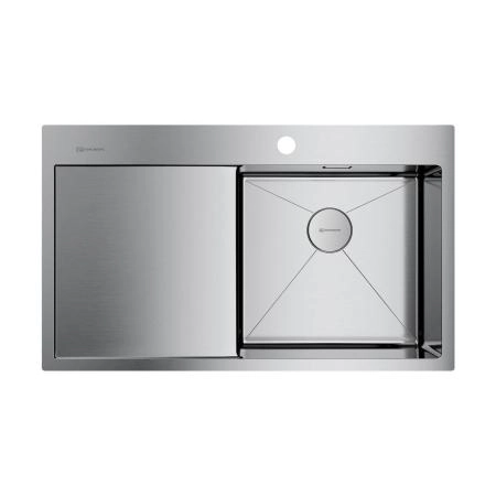 Кухонная мойка Omoikiri Akisame 86-IN-R нерж.сталь/нержавеющая сталь 4993763