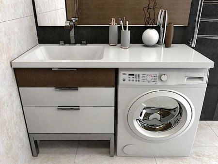 Раковина над стиральной машиной Madera Kamilla 120, левая