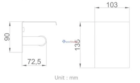F502 Полка+бумагодержатель Frap