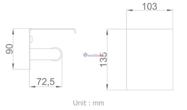 F502 Полка+бумагодержатель Frap