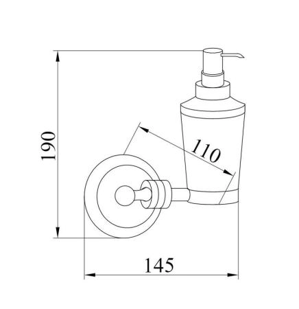 Настенный Диспенсер Boheme HERMITAGE BRONZE 10337