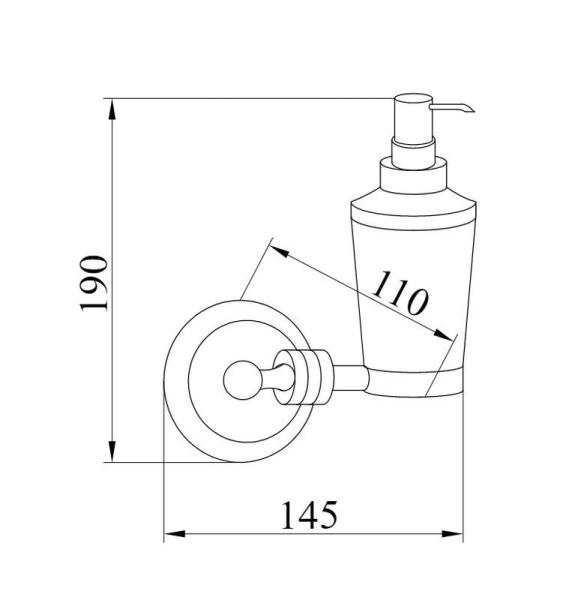 Настенный Диспенсер Boheme HERMITAGE BRONZE 10337