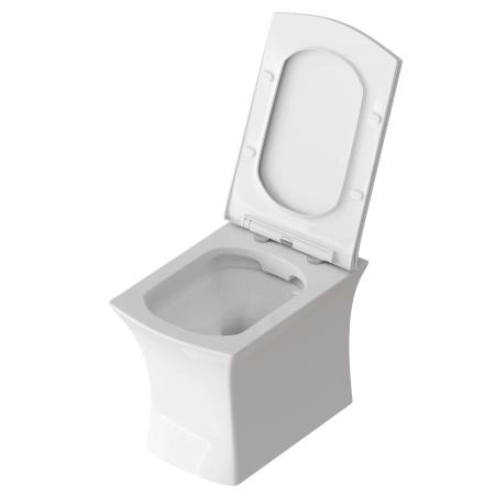 Унитаз Grossman GR-4461S (510*350*360) подвесной безободковый с тонкой крышкой, белый