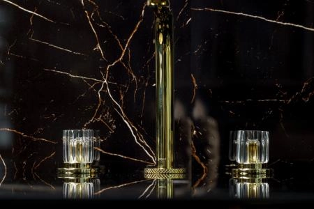 Смеситель на столешницу Boheme ELEGANTE на 3 отв. GOLD 152-G-EL