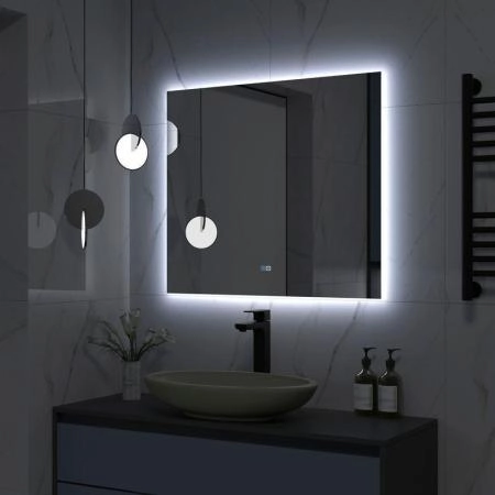 Зеркало Континент Trezhe medium 800x700 ЗЛП2283 с подсветкой